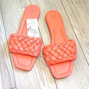 (40-1380)   A New Day Pink Carissa Sandals Size 8.5